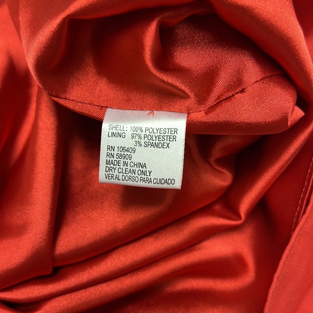 Gianni Bini Orange 3/4 Sleeve Ruffled Mini Dress — image 5 of 6